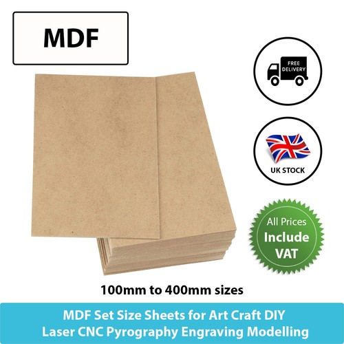 Mdf sheets set sizes crafts - mdf,