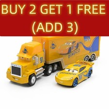 2-Pack Disney Pixar Cars NO.51 DiNOco Cruz & Hauler Truck Diecast Toys 1:55 Car