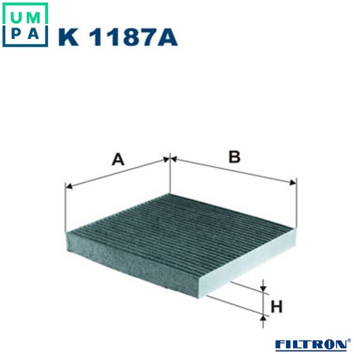 Filter cabin air 1187a - 1187a, for