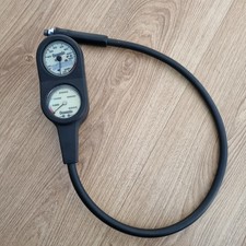 Scuba Diving Triple Console Pressure Gauge, Depth Gauge, Compass - UNTESTED