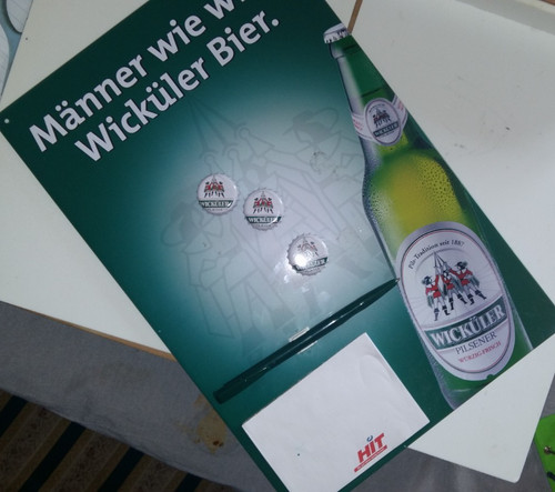 Warsteiner beer metal - warsteiner, sign