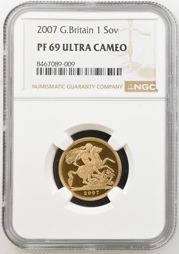 2007 gold proof sovereign - gold,