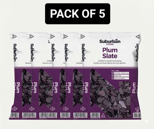 Plum slate chippings - slate, 100kg