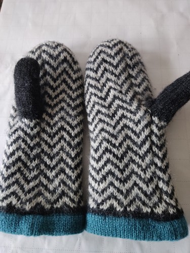 Fuzawool women wool mittens - wool,