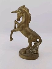 Vintage Brass Unicorn Statue