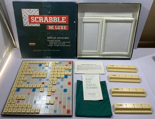 Scrabble deluxe board game - deluxe,