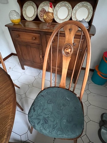 Ercol dining table and - , chairs