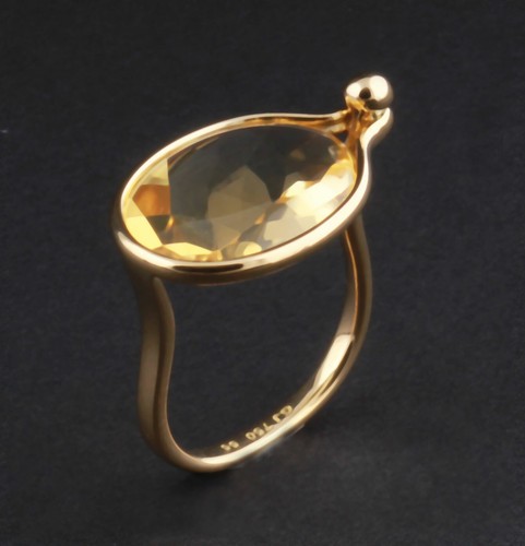 Georg jensen gold ring with - gold,
