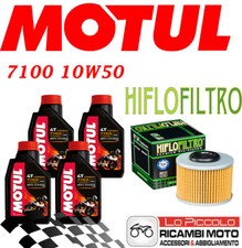 MV AGUSTA Brutale RR 800 2015 CUTTING KIT 4 LT MOTUL 7100 10W50 + OIL FILTER