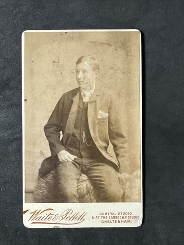 Cdv young man student - young,