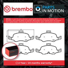 Brake Pads Set fits AUDI TT FV 2.0D Front 2014 on CUNA Brembo 8S0698151 Quality