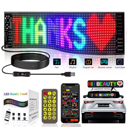 Programmable led car sign - car,