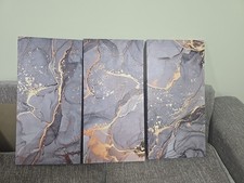 Marble Effect 3piece Canvas Wall Art Home Decor