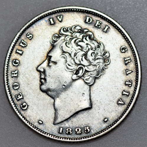 1825 george shilling bare - george, iv