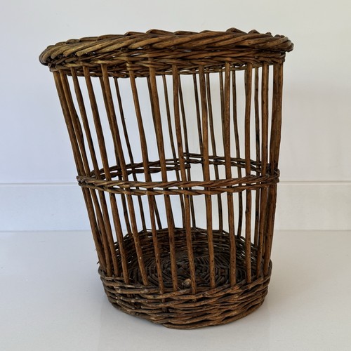 Vintage willow wicker demijohn - vintage,