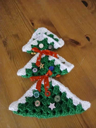 Crochet hanging christmas tree - crochet,