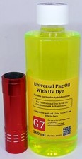 260m UV DYE Pag OIL  FOR AUTOMOTIVE A/C COMPRESSOR WITH TORCH AND BATTERIES