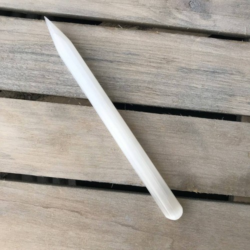 Selenite wand crystal slim - selenite,