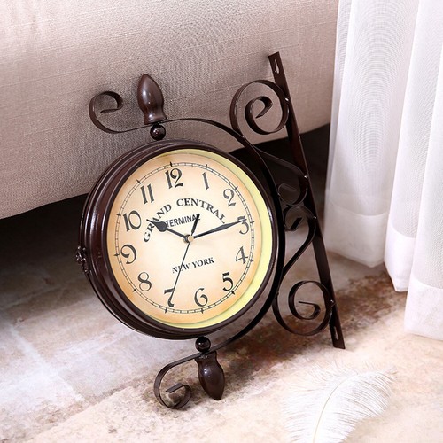 Double sided clock outdoor - double,