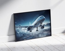 AEROPLANE POSTER ART JET AIRCRAFT AVIATION AIRPORT PRINT SIZE A3 A4 A2 A1