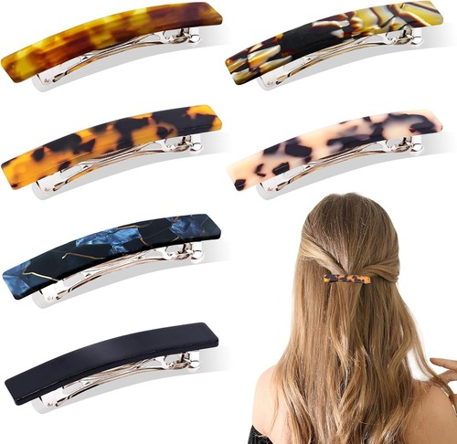6pcs french barrette - french, hair
