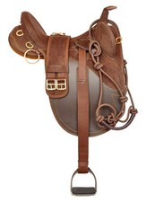 Australian Stock Synthetic Saddle With Plain Halter