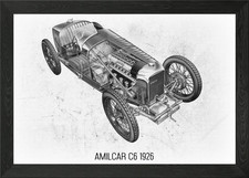Amilcar C6 1926 Framed Wall