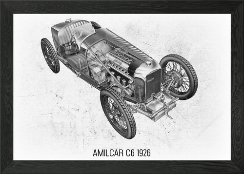 Amilcar 1926 framed wall - c6,