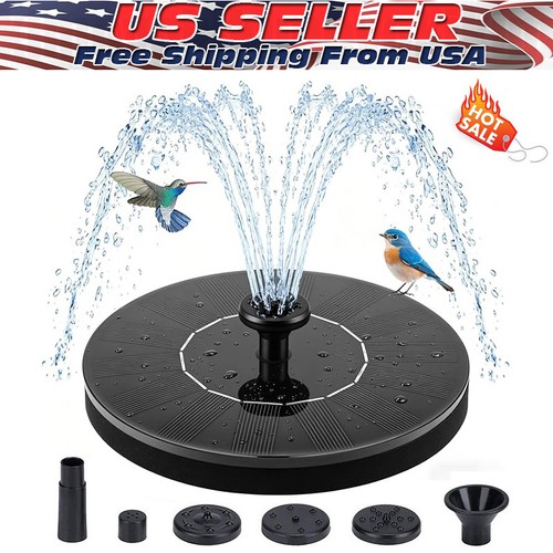 Solar power bird - bird, bath