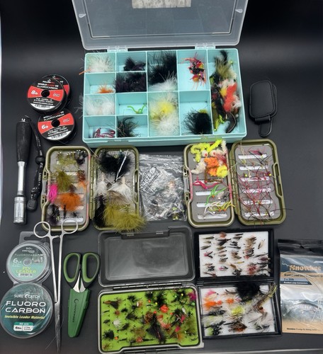 350 mixed trout flies fly - mixed,