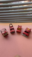 Vintage Toy Cars Matchbox Lesney Fire Engine Wreck Truck Cement Truck Skip Truck