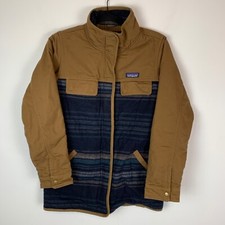 Patagonia Women's Out Yonder Coat Owl Brown Blue Western Style Size XS
