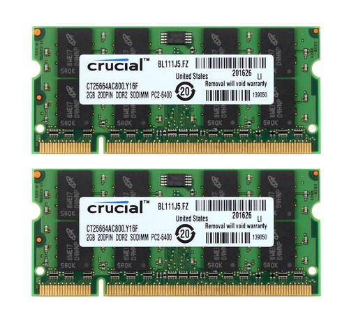 Crucial 4gb 2gb 2g - 4g,