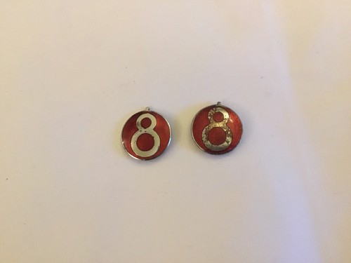 Morris enamel badges - morris,