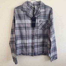 Jack Wills Flannel Sleep Shirt Long Sleeve Pyjama Top - Size 10 - New With Tags