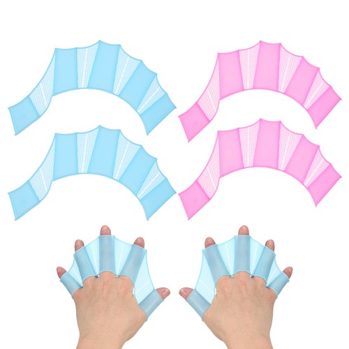 Silicone swimming gloves - silicone,