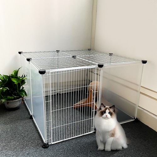 Foldable panel pet run cage - pet,
