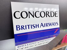 Concorde British Airways Sign Board