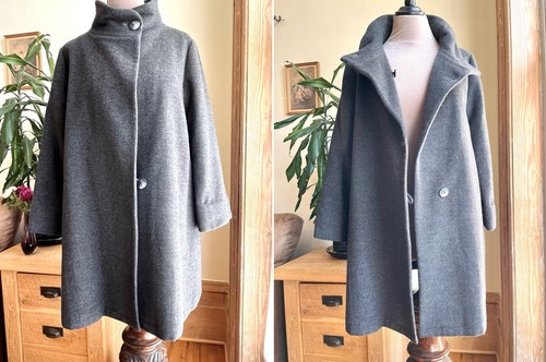 Muji dark grey wool - muji, coat~m~uk
