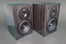 Gale Silver monitor stereo Hi-fi Bookshelf Speakers Blackwood finish Excellent.2