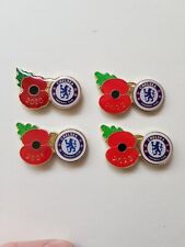 6x Chelsea Remembrance Day Pin Badge 2020,2021,2022,2023,2024 & 2025-6 Badges?