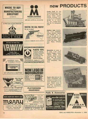 1966 advert corgi toy - advert,