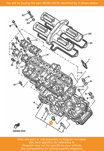 Yamaha plug straight - plug,, screw