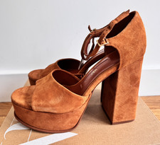 Zara sandals orange leather - zara,