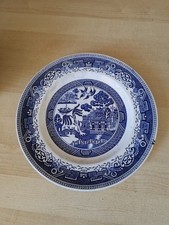 Vintage Washington Pottery Staffordshire - Old Willow  Dinner Plate
