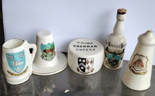 CRESTED CHINA GROUP CHEDDAR CHEESE BUILTH WELLS BRECON LUDLOW INVERGORDON SCOTCH