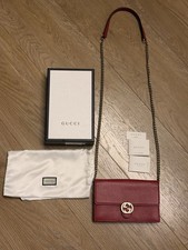 Gucci Leather Interlocking GG