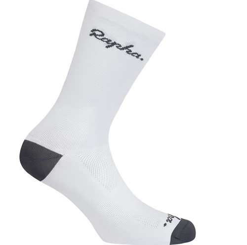 Rapha logo socks white grey - rapha,