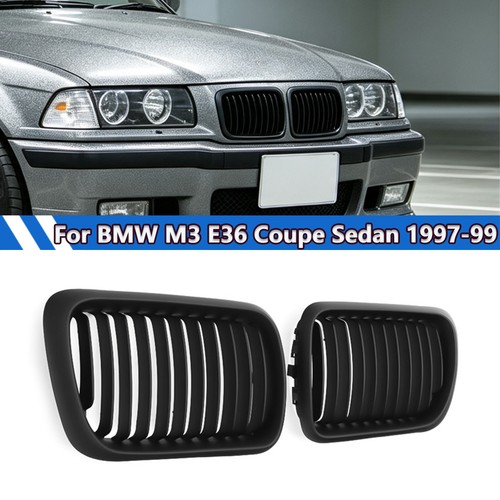 Matte black front kidney - matte,