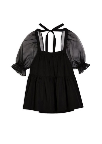 Topshop black flounce - flounce, flared